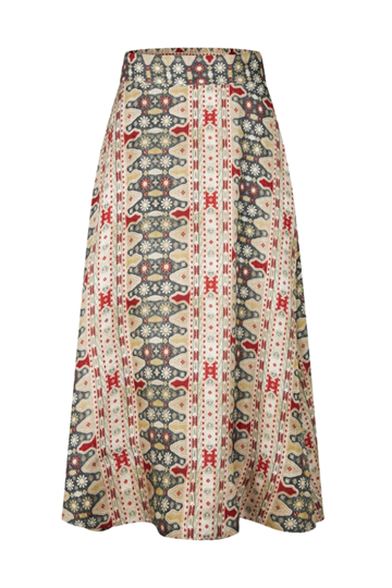 Tapis Noir Caroline Silk Skirt Gree